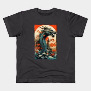 Moon Dragon Kids T-Shirt